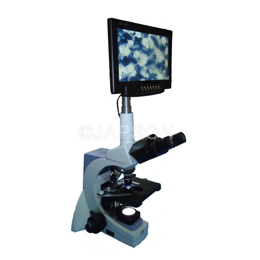 Digital Microscope with Binocular Head and LCD Screen, 30 Degrees Digital Microscope with Binocular Head and LCD Screen, 30 Degrees